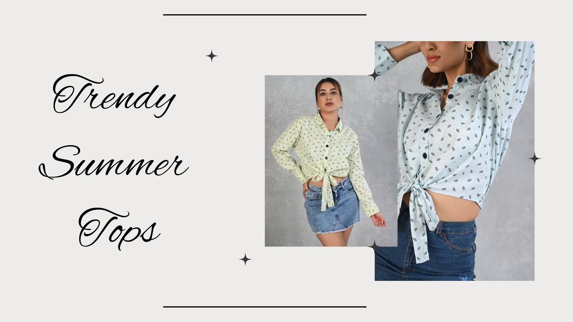 Trendy Summer Tops for Women: Half & Full Sleeves by Senorita Fashions